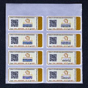 Custom Printing Adhesive Qr <strong>Code</strong> Sticker Anti-Counterfeit Barcode White Paper Vinyl Sticker Label - Product Image 2