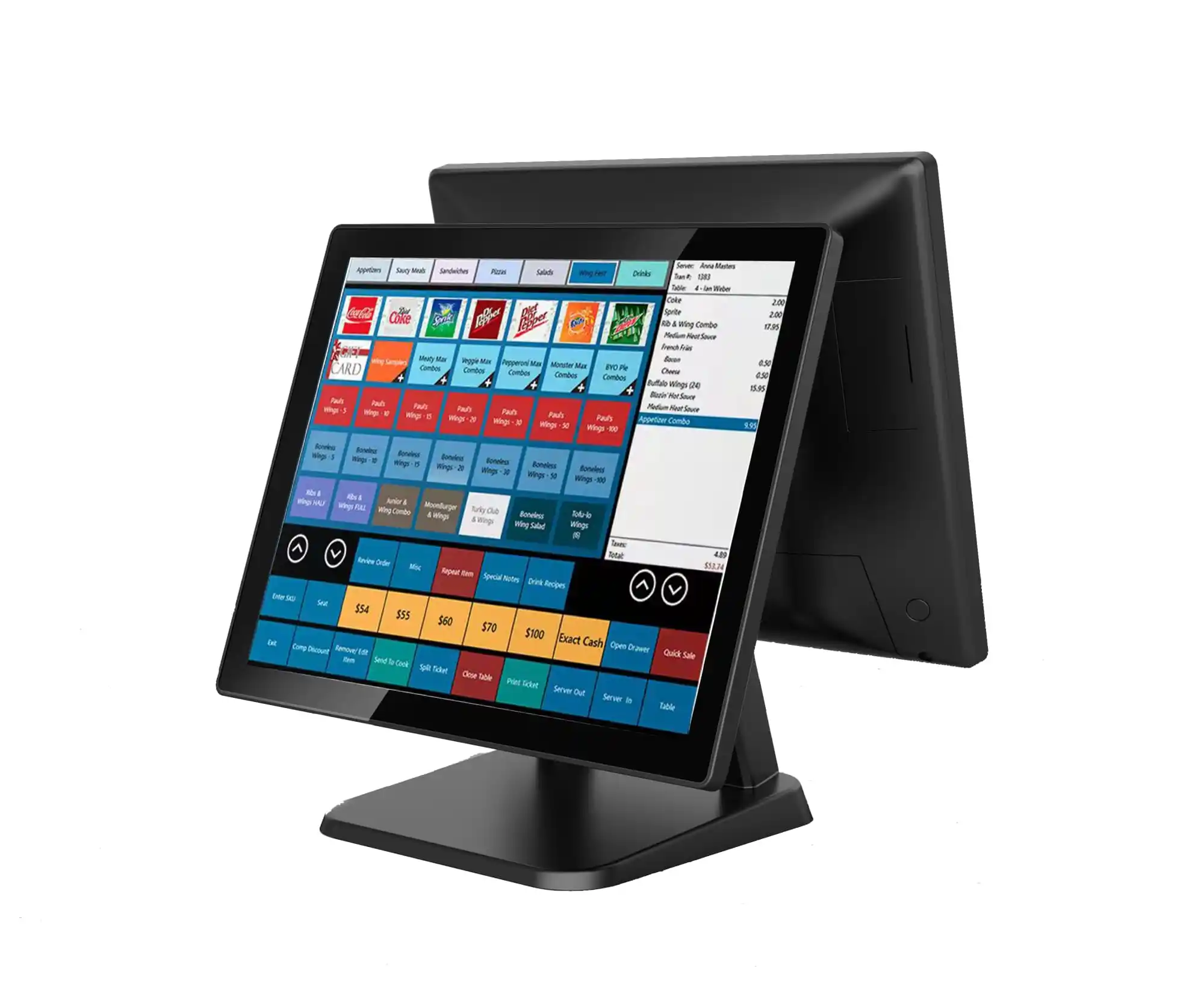 Touch Screen Android windows 10 da 15.6 pollici di vendita caldo tutto In un registratore di cassa/terminale POS/sistema POS