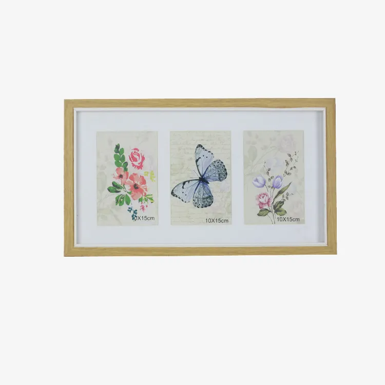 Nuovo design speciale fiore foto farfalla guscio di esemplare ispessito cornici da parete arte cornice in legno