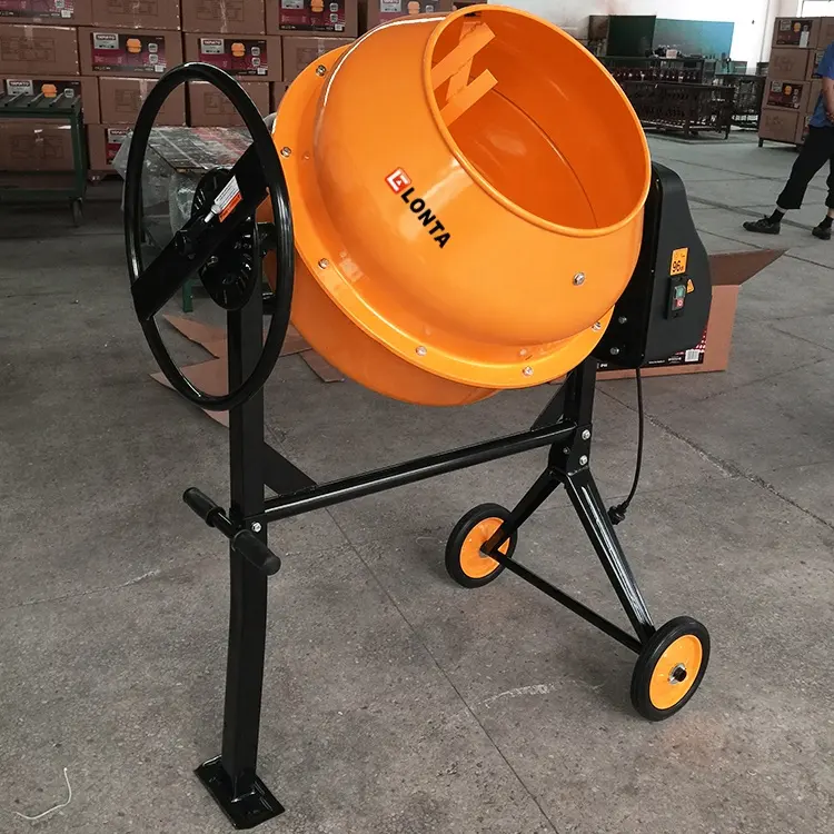 LONTA basculante tamburo elettrico betoniera macchina 200 l Mobile 200L mini cemento mano mixer tamburo motore calcestruzzo + miscelatori prezzo