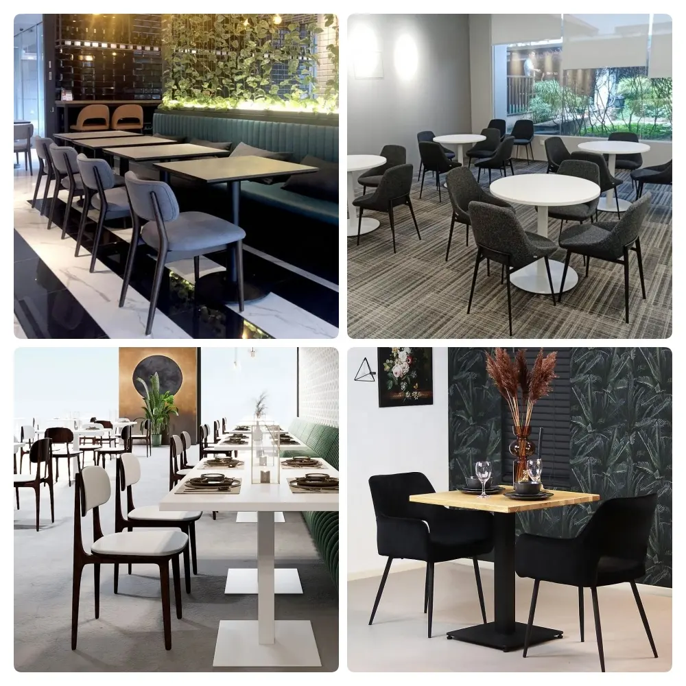 Base de mesa de restaurante Pata de muebles de acero al carbono de alta calidad Marco de pata de mesa de centro de comedor de Metal de mármol redondo