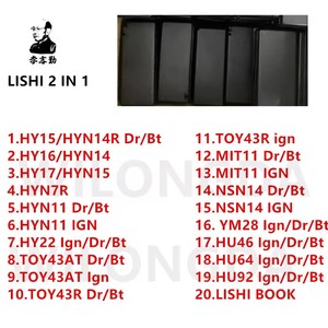 LishiSC4-L (ters teslim) 2in1 dekoder ve sol kapı schdoor kilitleri için Pick 6-Pin kama çilingir aracı araç tuşları için - Product Image 5