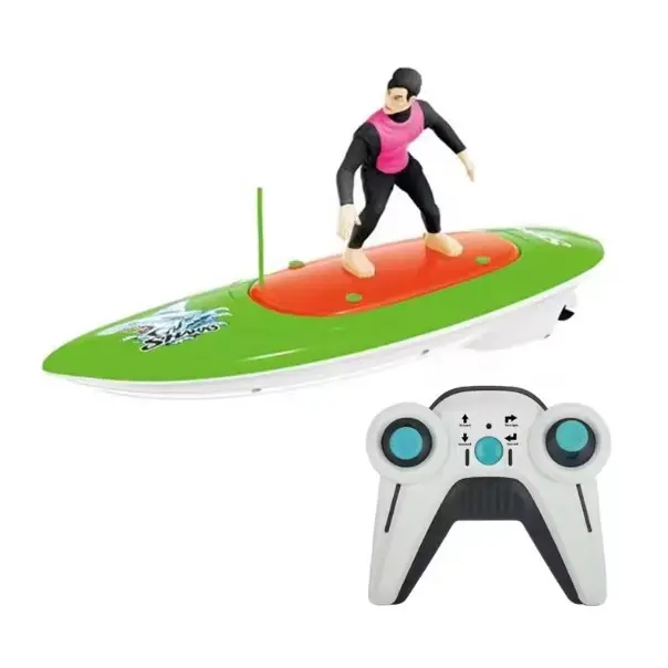 Vendita calda all'aperto 2.4G 4 canali telecomando tavola da surf Rc modello di surf barca ad alta velocità nave moto d'acqua giocattolo per bambino