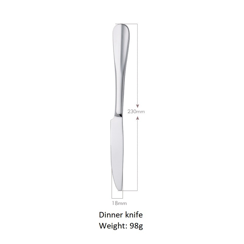 Couteau de table en argent