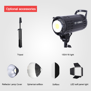 Zomei Photography Studio照明キット150WLEDビデオフィルライトランプボーエンスタンドライトキットソフトボックスセット - Product Image 2
