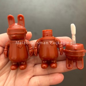2ml dễ thương trẻ em phim hoạt hình Bunny Shaped <span class=keywords><strong>Mini</strong></span> Lip Gloss cọ Wand chai độc đáo môi dầu bao bì mẫu ống với móc chìa khóa vòng - Product Image 1