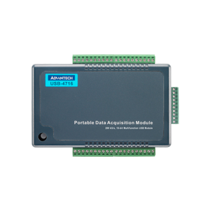 Módulo de control DAQ de adquisición de datos USB industrial multifunción Advantech, 200 kS/s, 16 bits, 16 canales