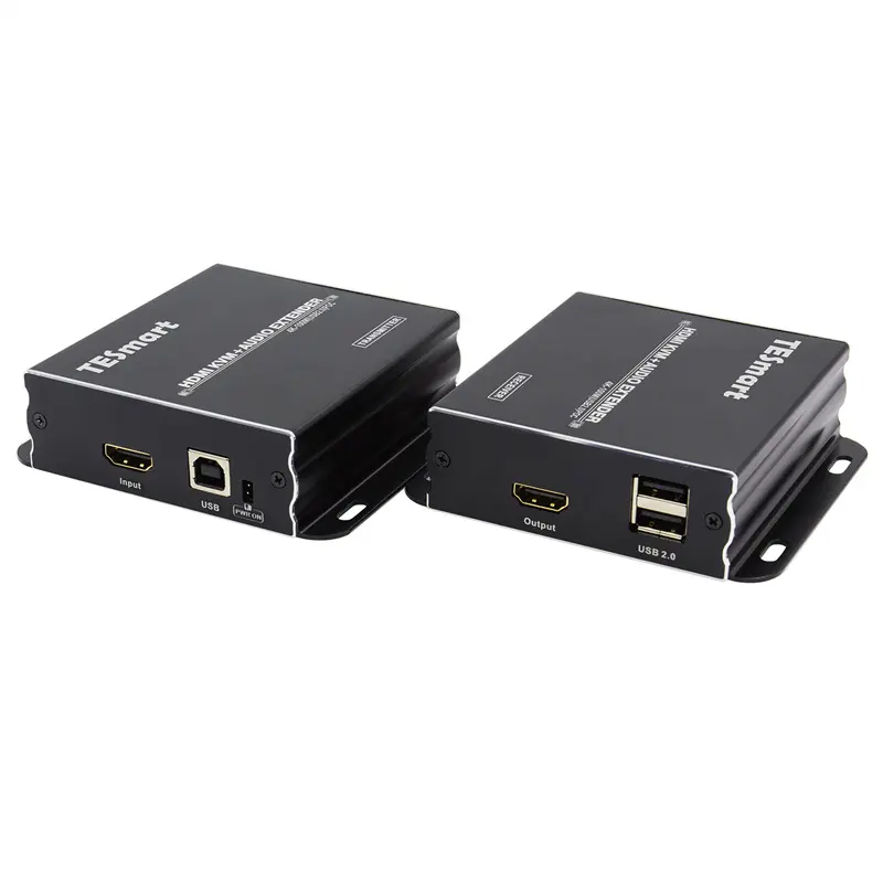 TESmart KVM over IP 100M 3D 1080P trasmettitore e ricevitore Video 4 k30hz HDMI KVM Extender