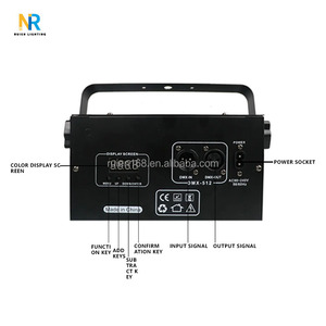 DMX512 ses kontrollü disko projektör RGB lazer ışık Led barlar gece kulüpleri müzik festivalleri için büyük desen ışık - Product Image 4