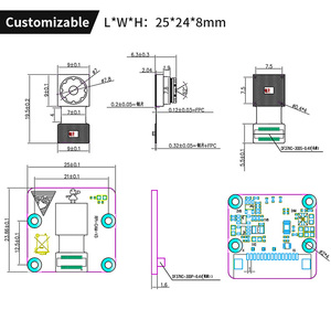 Lampone Pi fotocamera OV9281 otturatore globale bianco e nero immagine 1M Pixel 120fps modulo per la scansione di codice industriale - Product Image 6