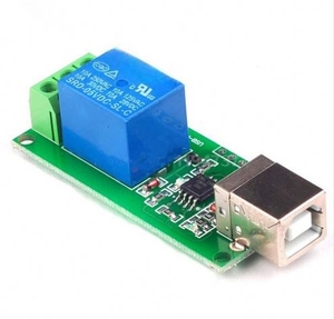 Neues USB-Steuer modul 1 Kanal 5V Relais modul Computer gesteuerter Schalter .. - Product Image 1