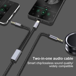 MOSWAG 2 in 1 3.5mm Aux kablosu 3.5mm ses Aux jak kablosu 3.28FT/1M USB C AUX kablosu ses yardımcı giriş adaptörü - Product Image 4