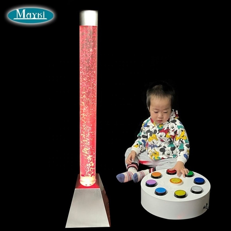 Coloré, H180*D15cm avec télécommande à bouton