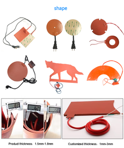 कस्टम बिजली लचीला 3D प्रिंटर 800*800mm 700*700mm के साथ 400x400 सिलिकॉन हीटर बिस्तर 3M चिपकने वाला - Product Image 3