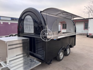 Xe tải thực phẩm di động thực phẩm phục vụ Trailer đầy đủ trang bị ngoài trời bia di động Kem Cà Phê xe kéo thực phẩm trang bị đầy đủ - Product Image 3