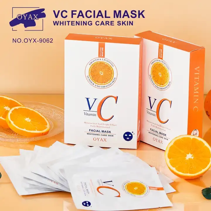 Grosir masker wajah kristal Korea dengan lembar Masker Vitamin C bentuk untuk perawatan kulit wajah