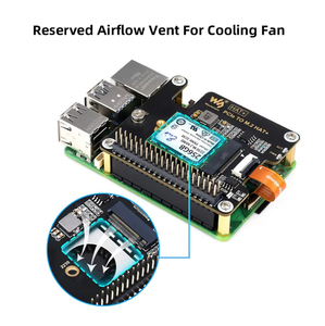 Raspberry Pi 5 PCIe zu M.2 HAT NVME Hochgeschwindigkeits-Erweiterungs karte mit 16P-Kabel GPIO-Header-Unterstützung Aktiver Kühler für RPI 5 Pi5 - Product Image 2