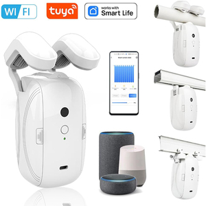 Abridor de cortina automático inteligente, 1 pieza con aplicación/Wifi/temporizador/Sensor de luz automático por voz, agregar puertas de enlace para Google Alexa sin control remoto - Product Image 2