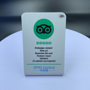 Kunden spezifischer Qr-Code 13,56 MHz Nfc Google Review Acryl ständer Nfc-Anzeige zum Scannen für Google Review Menüst änder - Product Image 4