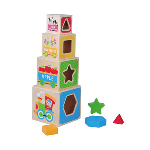 ブロックパズルおもちゃセット木制パズルボックスセットネストブロックセット - Product Image 2