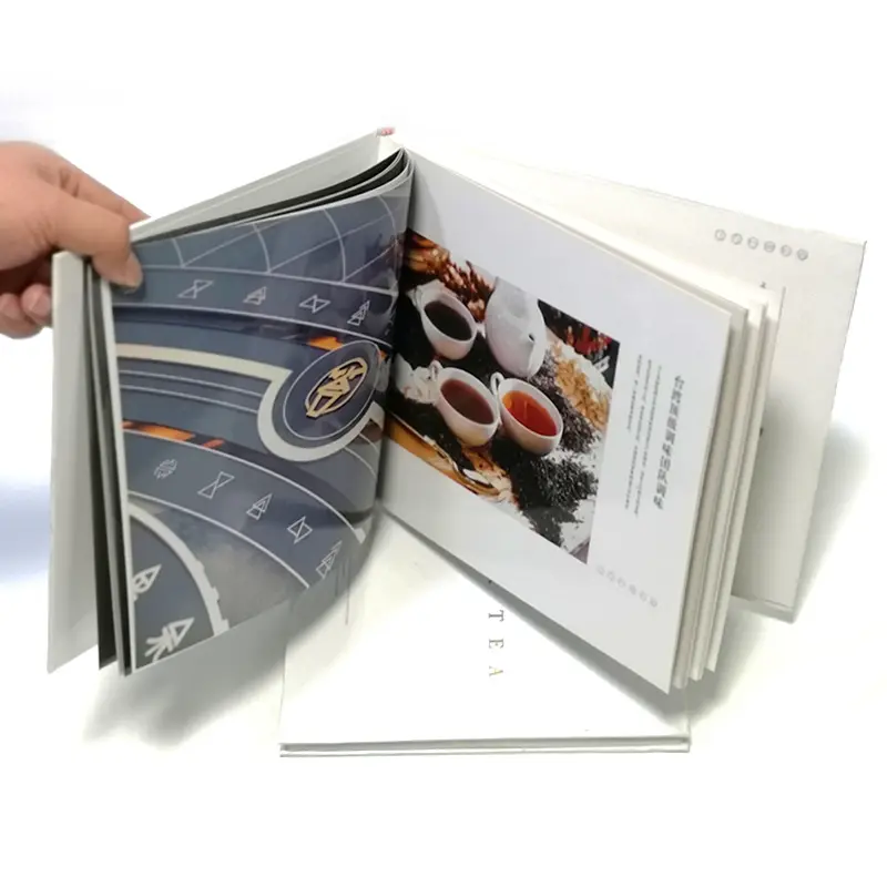 Impressão de folhetos personalizados para brochuras corporativas, catálogo de livros, instruções, impressora de cartazes, folhetos dobrados
