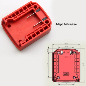 DIY adaptörü dönüştürücü taban şarj kafa kabuk için Makita için DeWalt için Milwaukee Milwaukee 18V lityum pil için DIY bağlayıcı - Product Image 6