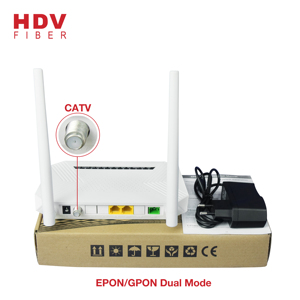Bester Preis XPON Wifi Modem ONU mit 1Ge 1Fe Wifi Catv EPON Gpon ONT für FTTH Network IP und TCP