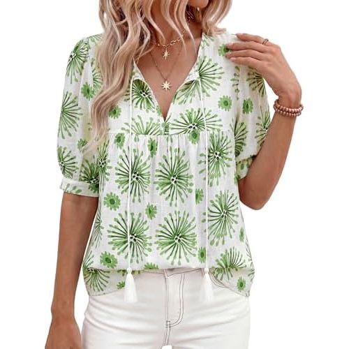 Floral Blanc Vert