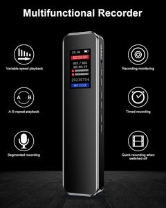Digital Voice Recorder Sprach aktivierter Recorder mit Wiedergabe, tragbares Audio recorder-Aufnahme gerät AI Noise Reduction PQ134 - Product Image 6