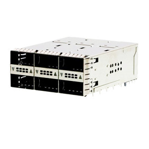 Jaula con junta EMI apilada, COMBO ultracort, 4X28G, 2X3, ZQSFP + QSFP + - Product Image 1