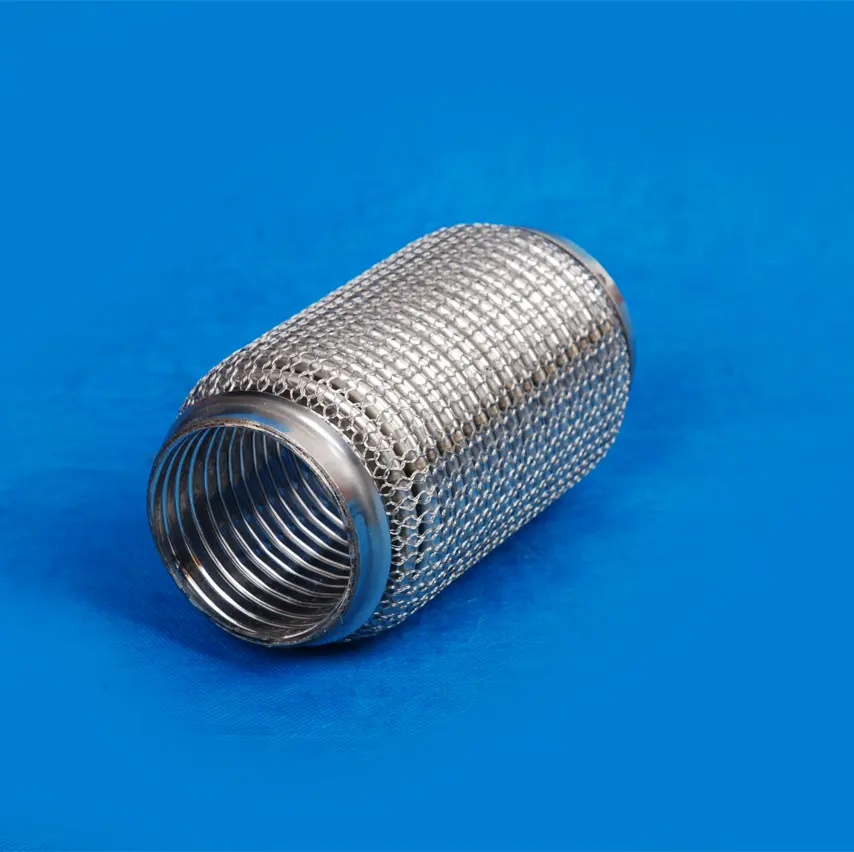 45mm inlet Stainless steel crochet net Exhaust Bellows Flexible Exhaust Pipe