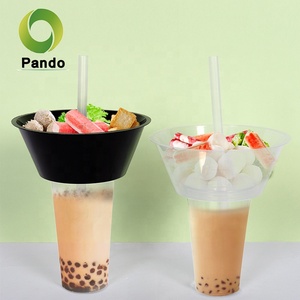 700 <strong>ML</strong> 500 <strong>ML</strong> 360 <strong>ML</strong> Cheap Price PP Plastic Disposable <strong>2</strong> in 1 Drink and Snack <strong>Cup</strong> with Bowl - Product Image 2