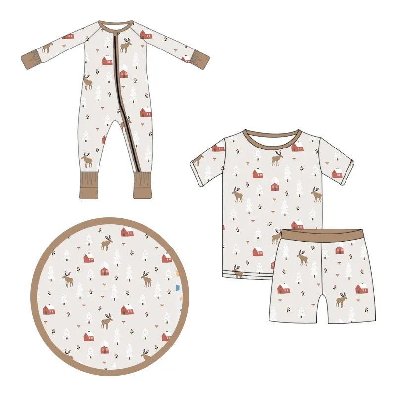 Happy Luoka OEM Kids Clothing Children's Bamboo Pajamas