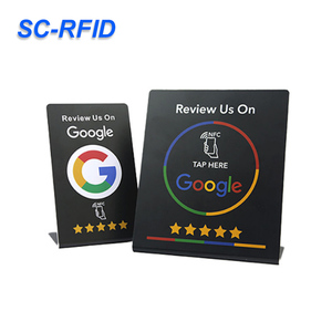 SC-RFIDカスタムNfc GoogleレビューPVCスタンドGoogleレビューNFCテーブルスタンドGoogleソーシャルメディアレビュー - Product Image 3
