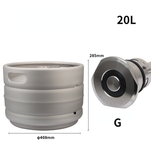 20Lヨーロッパ標準バレル304ステンレス鋼ビール樽はワインスピアA、S、Gに適合