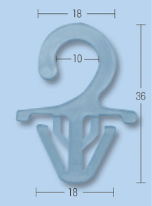 Customizable Various Types All Plastic <strong>Small</strong> Hangers with Adjustable <strong>Hook</strong> Display <strong>for</strong> Bags and Socks - Product Image 3