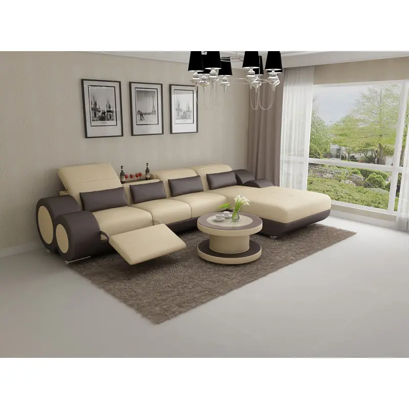 Divano componibile a forma di u in pelle moderna divano letto 7 pezzi set mobili soggiorno tessuto divani in velluto produttori per la casa