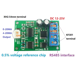 Eletechsup N4I0A01 RS485 a 4-20MA/0-20MA Generador de señal de corriente PWM a Convertidor analógico de corriente Módulo Modbus RTU - Product Image 5