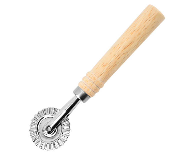 Rouleau long en bois argenté