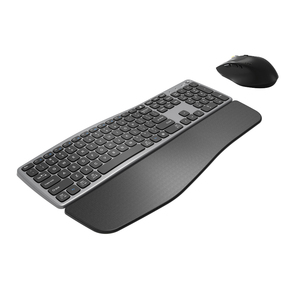 Teclado ergonómico para ordenador portátil y PC, juego de ratón inalámbrico con reposamuñecas - Product Image 5