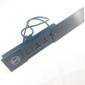 Cubierta deslizante Toma de corriente de escritorio con cargador inalámbrico Montado en muebles Toma de corriente de mesa USB multifunción - Product Image 4