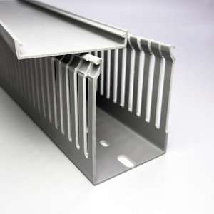80*60mm PVC Fire Rated <strong>Trunking</strong> Narrow Tooth PVC Cable Management <strong>Trunking</strong> <strong>Low</strong> Smoke Cable <strong>Trunking</strong> - Product Image 3