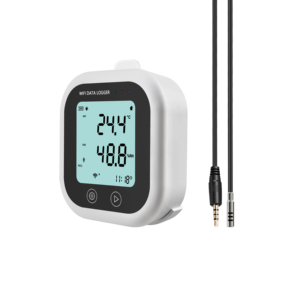 Termohigrómetro con software para PC, sistema de aplicación móvil con sonda externa, registrador de datos de temperatura y humedad, Termohigrómetro con sonda externa - Product Image 1