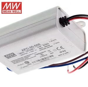 Iyi satış MeanWell <span class=keywords><strong>APC</strong></span>-35-350/500mA/MeanWell/1050mA tek çıkış ince güç kaynağı Led büyümek için işık sürücü 35W