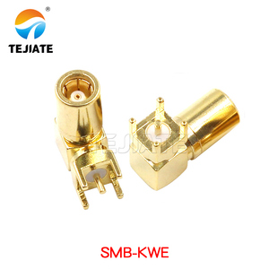 SMB Pcb konektörü lehim PCB dayanağı RF koaksiyel sağ açı düz SMB fiş erkek kenar için PCB dayanağı koaksiyel konnektör - Product Image 1