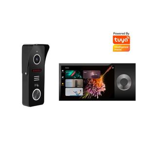Cámara de timbre de vídeo inteligente Tuya con intercomunicador bidireccional visión nocturna para el hogar Oficina apartamento colorido sistema de seguridad para el hogar - Product Image 1