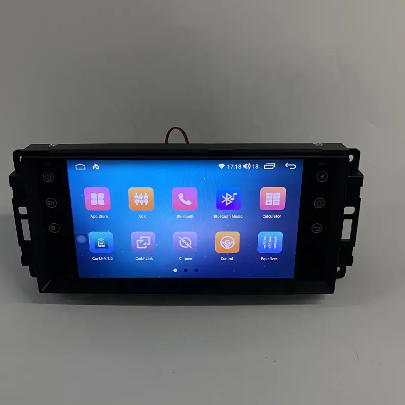 Yuhang Jeep Touchscreen 7 Zoll Android 13 Auto-Dvd-Player Android Auto-Audio Stereo Autoradio Auto-GPS Navigation Radio Instrumententafel