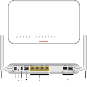 WAN 4*GE <strong>LAN</strong> 1*USB 2.0 Fiber Optic WiFi Router Professional equipment efficient network router