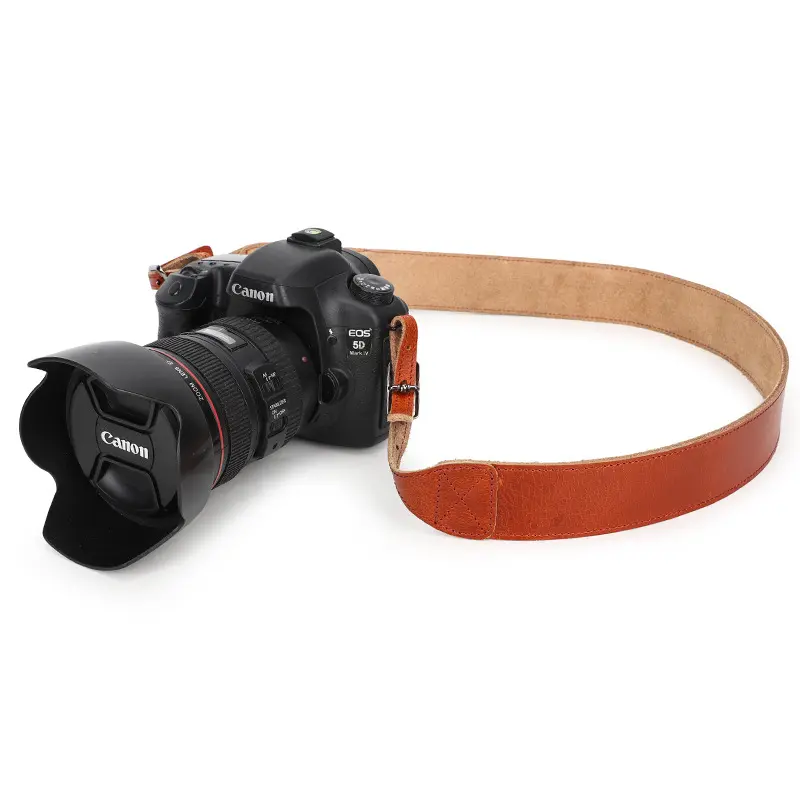 Handmade Cowhide Adjustable Length Leather Shoulder Strap Retro Slr Leather Camera Strap