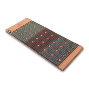 Luxuryade KR128 materassino terapia infrarossi tormalina cristallo luce rossa lontana Chakra tappetino per il massaggio del corpo a basso riscaldamento PEMF ametista - Product Image 4